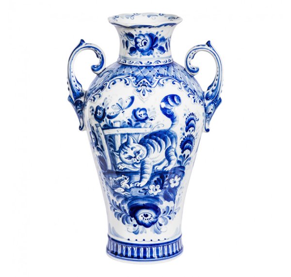 Разукрашка посуда Гжель