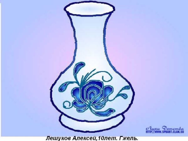 Искусство Гжели ваза