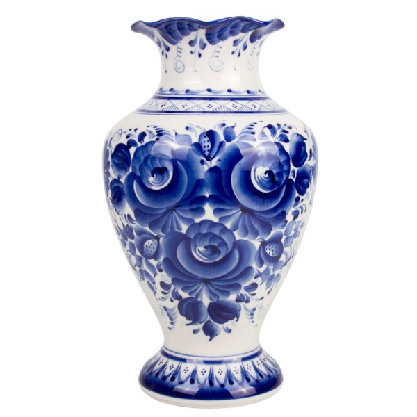 Ваза синяя Расписная