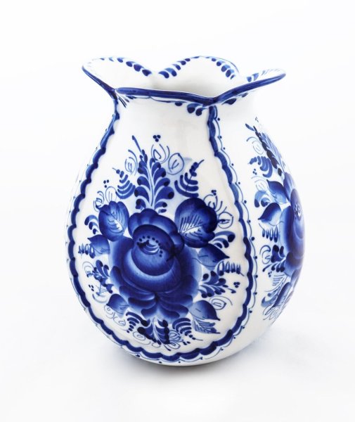 Рисование ваза Гжель