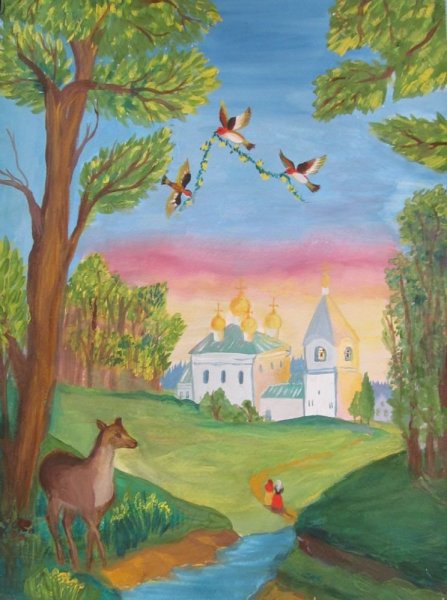 Рисунок на тему природа родного края