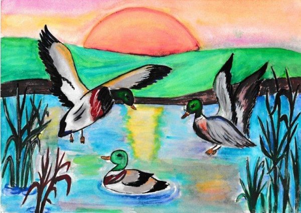 Рисунок на тему природа родного края