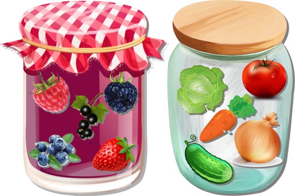 Банка с овощами раскраска