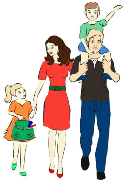 Рисунок семьи из 3 человек