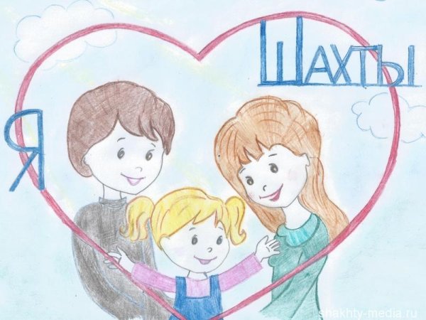 Рисование папа мама я дружная семья