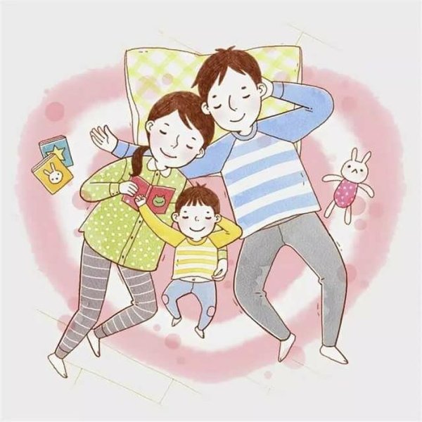 Мама папа и ребенок рисунок