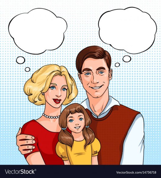 Поп арт семья