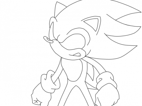 Соник раскраска Соник