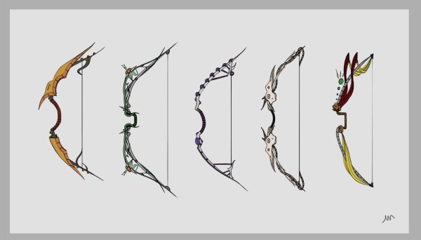 Фентезийный лук для стрельбы