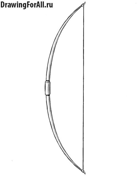 Лук оружие раскраска