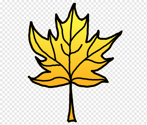 Желтый осенний листок