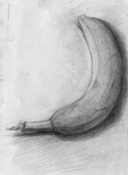 Нарисованный член карандашом