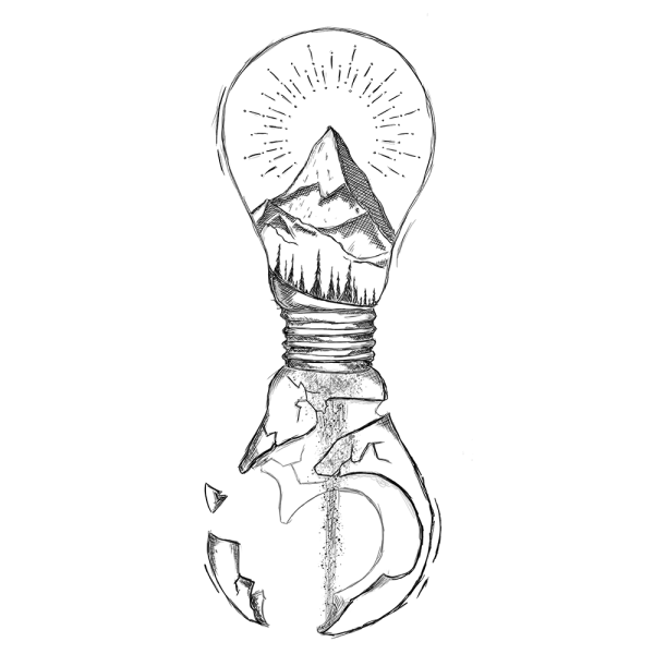 Песочные часы эскиз Минимализм