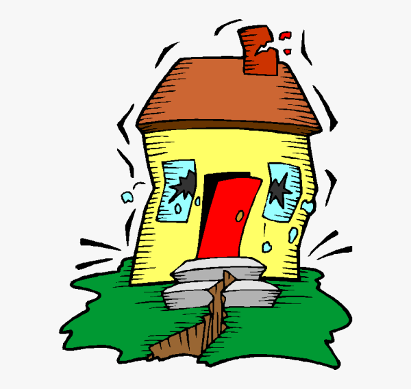 Поломанный дом иллюстрация