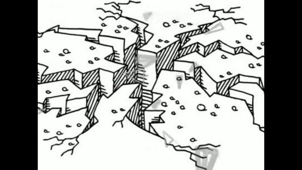 Землетрясение раскраска