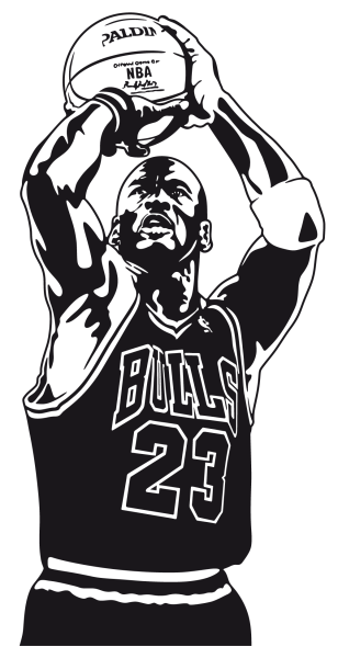 Майкл Джордан рисунок