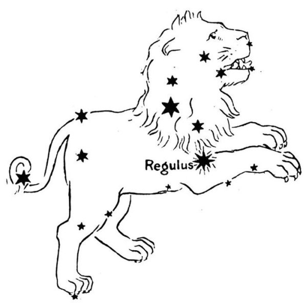 Созвездие Лев схема