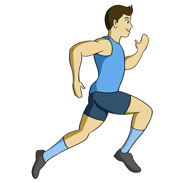 Нарисовать бегущего человека