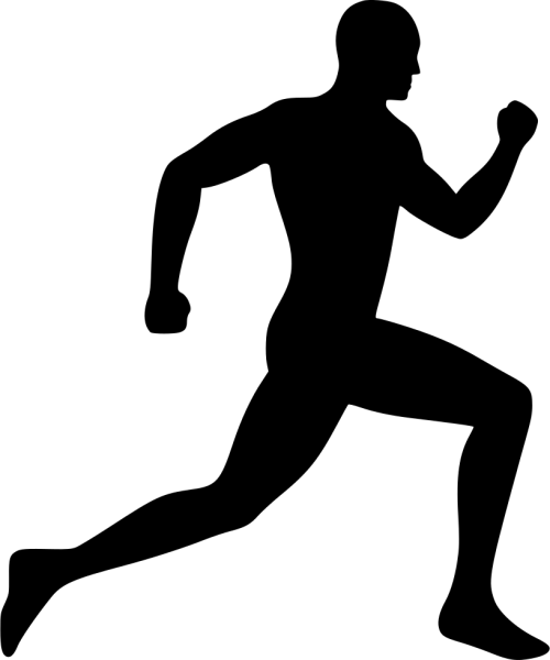 Силуэт бегущего человека