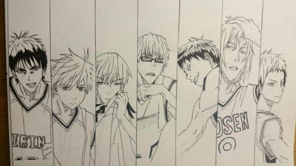 Раскраски из аниме баскетбол Куроко