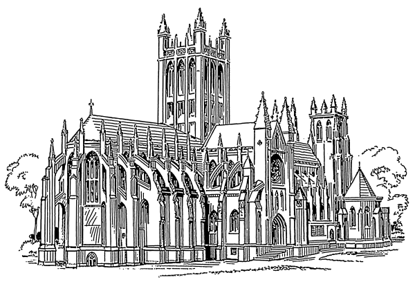 Собор в Уэльсе рисунок