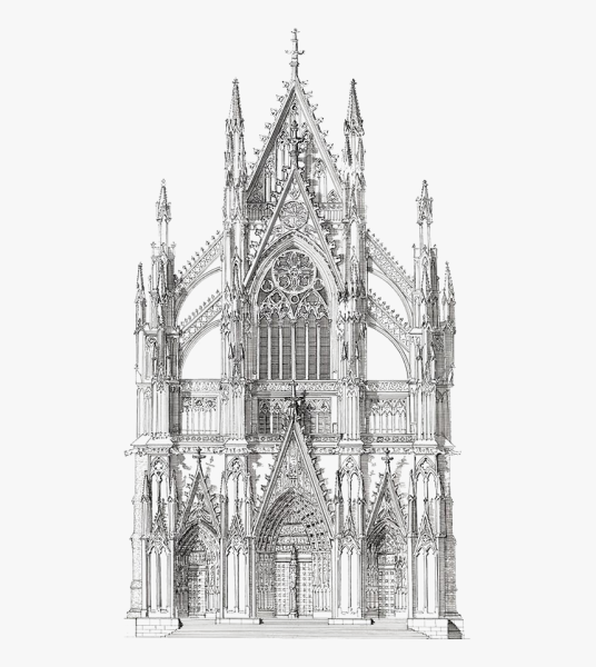 Кельнский собор чертежи