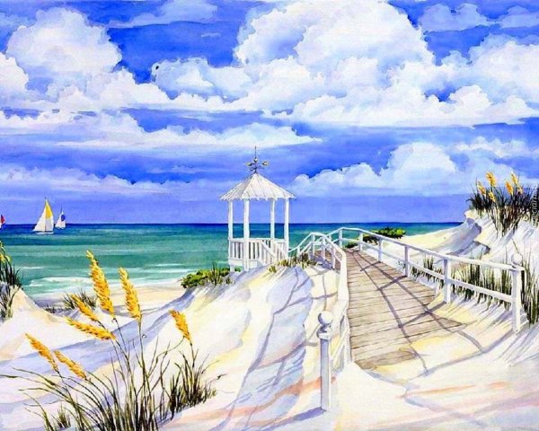 Море рисунок