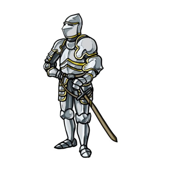 Рыцарь рисунок