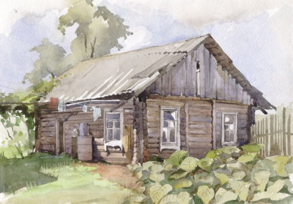 Изба.хата деревня