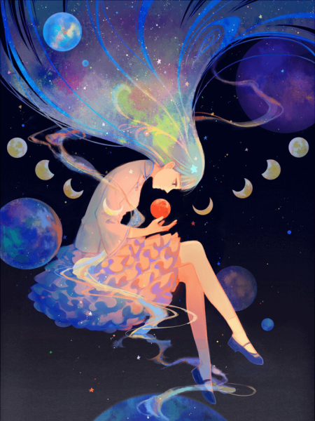 Девушка космос