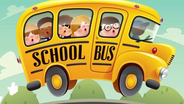 Школьный автобус мультяшный