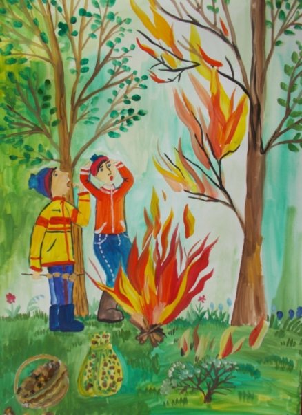 Рисунок пожарная безопасность