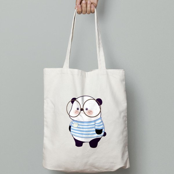 Белая тканевая сумка