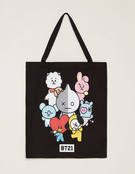 Сумка шоппер bt21 куки