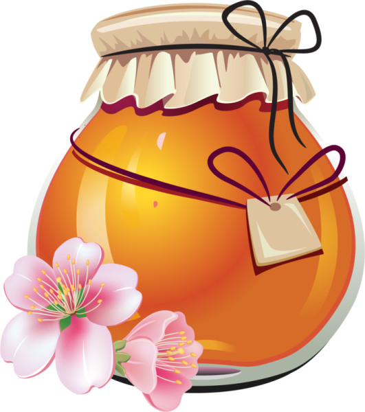 Банка меда карандашом