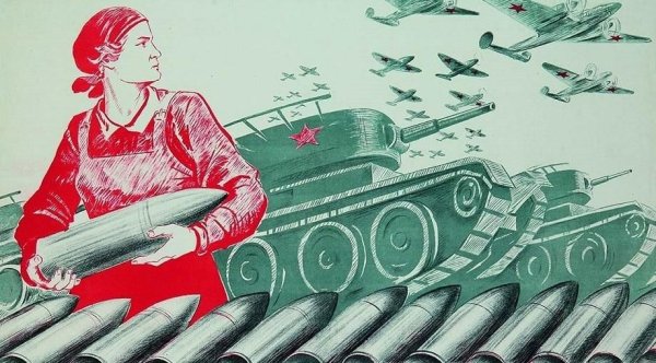 Советские плакаты героизм