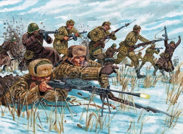 6069 Italeri 1/72 солдатики Russian Infantry - Winter uniform