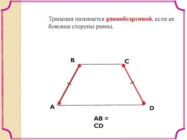 Равнобедренная и прямоугольная трапеция