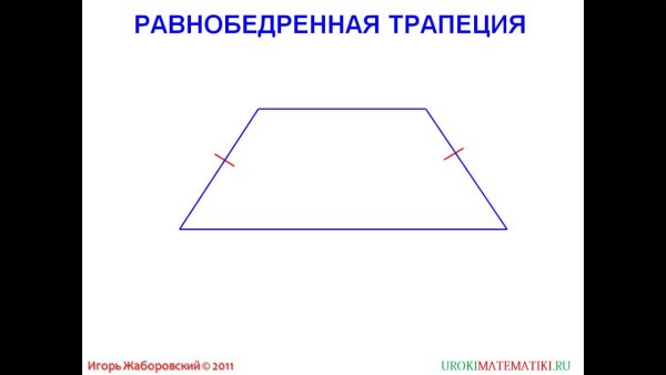 Равнобокая и равнобедренная трапеция