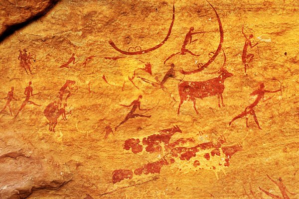 Наскальная живопись Тассилин Аджер