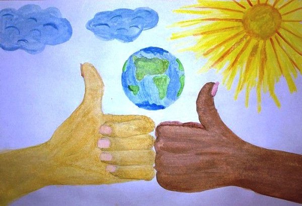 Рисунок на тему Дружба