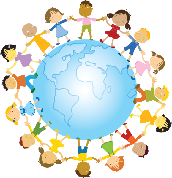 Человечки вокруг земного шара