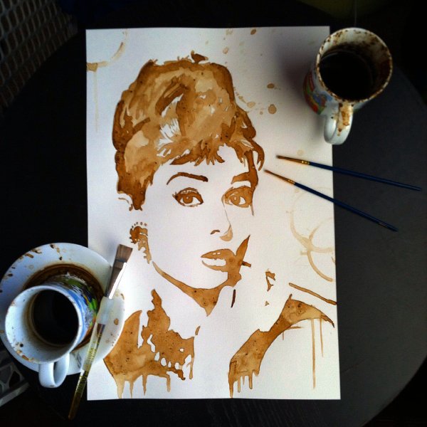 Живопись кофем