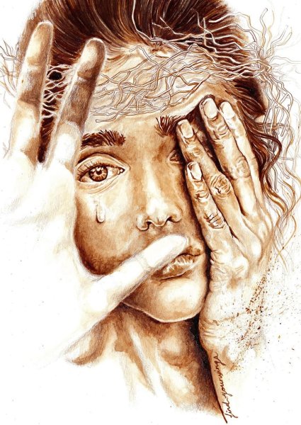 Рисование чаем