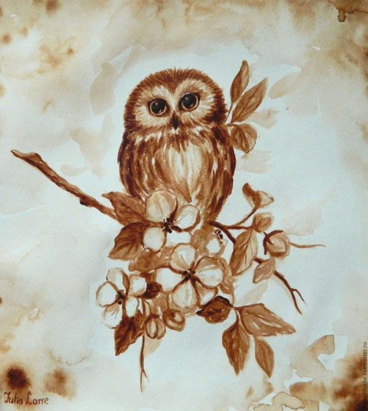 Рисование кофем