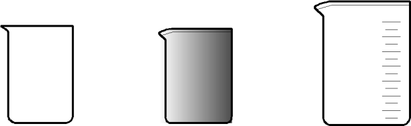 Химический стакан схематично