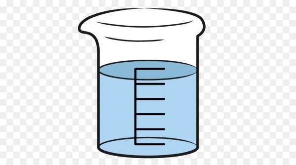 Химический стакан с водой