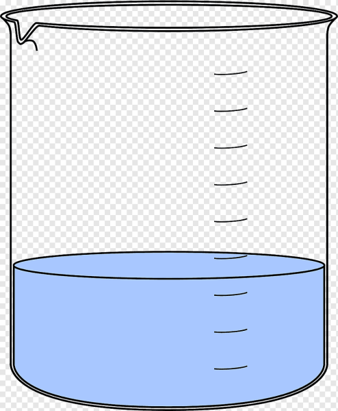 Химический стакан с водой