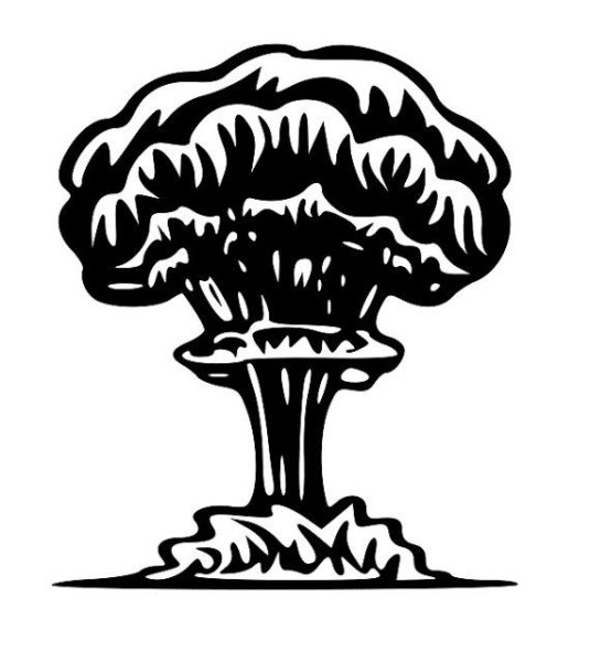 Ядерный гриб вектор