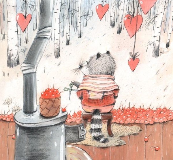 Диана Лапшина осенние иллюстрации